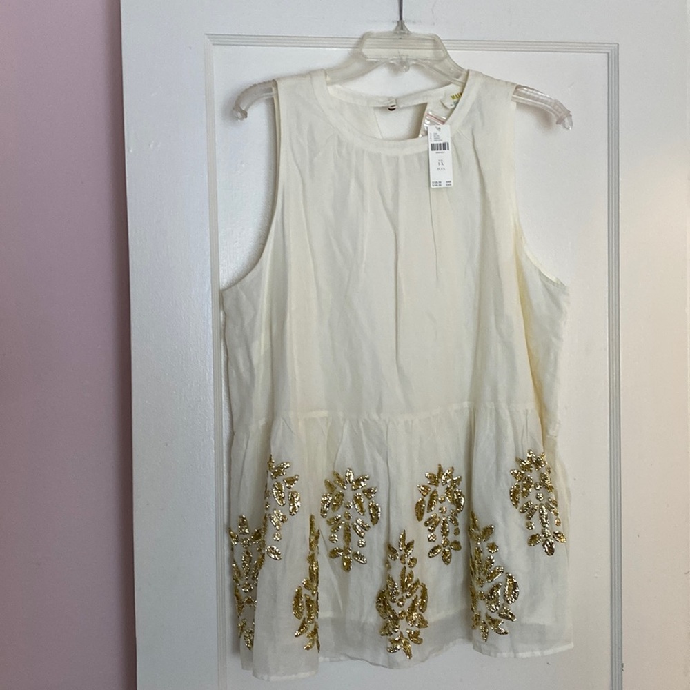 Anthropologie sequin top